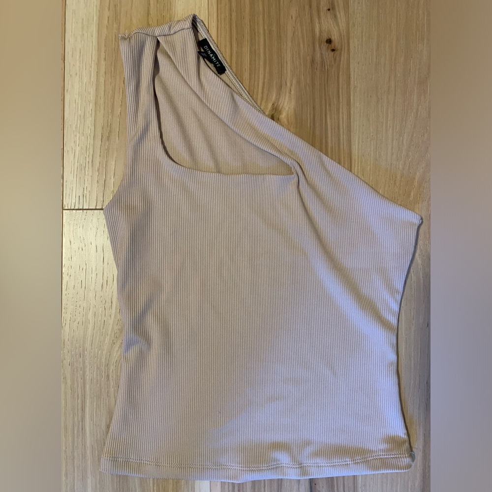 One shoulder Dynamite top with cutout